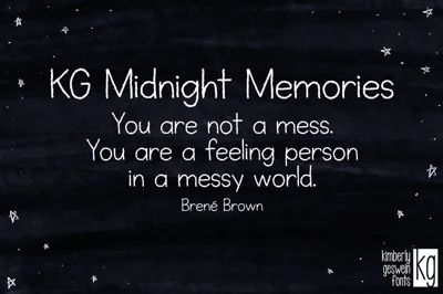 KG Midnight Memories Font