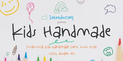 Kids handmade Font