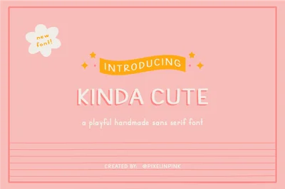 Kinda Cute Font