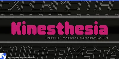 Kinesthesia Font