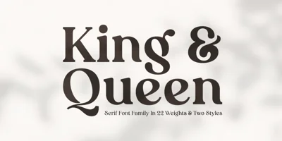 King and Queen Font