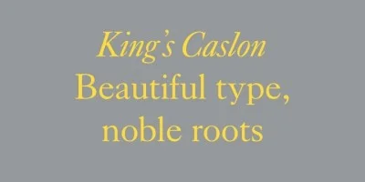 Kings Caslon Font