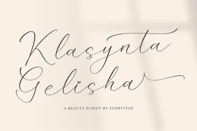 Klasynta Gelisha Beauty Script Font