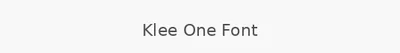 Klee One Font