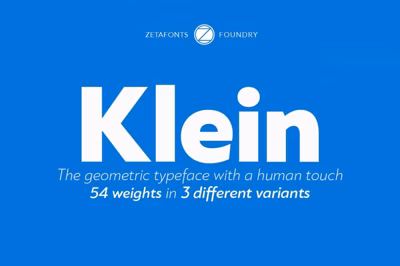 Klein - 54 fonts Free Download