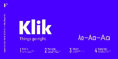 Klik Font