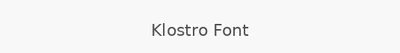 Klostro Font