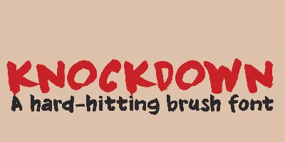 Knockdown Font
