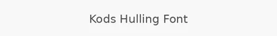 Kods Hulling Font
