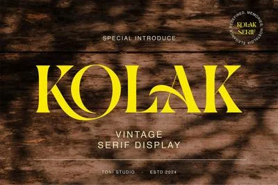 KOLAK-modern vintage Font