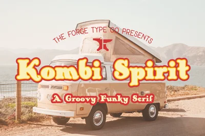 Kombi Spirit - A Groovy Funky Serif Font