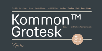 Kommon Grotesk Font
