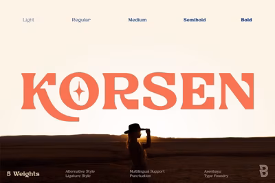 Korsen Fonts Family Free Download