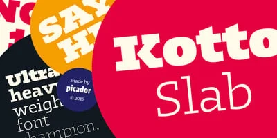 Kotto Slab Font