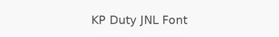 KP Duty JNL Font