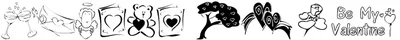 Kr Cuori Divertenti 8 Font