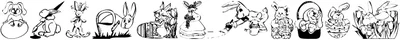 Kr Easter Bunnies Font