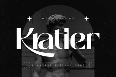 Kratier - Unique Display Font