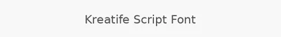 Kreatife Script Font