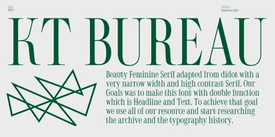KT Bureau Font