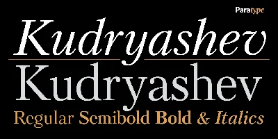 Kudryashev Font