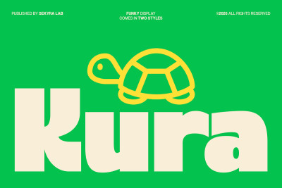 Kura – Funky Bold Display Sans Font