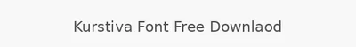 Kurstiva Font Free Downlaod