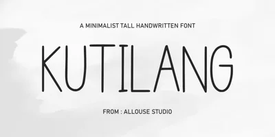 Kutilang Font