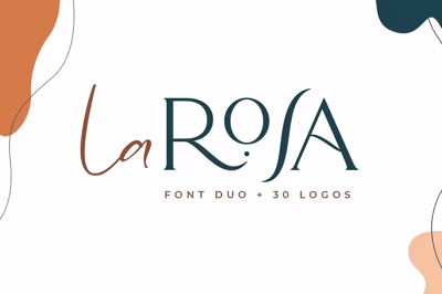 La Rosa Font Duo//Chic Logos Free Download