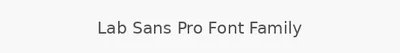 Lab Sans Pro Font Family