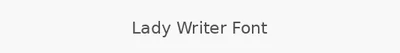 Lady Writer Font