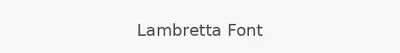 Lambretta Font