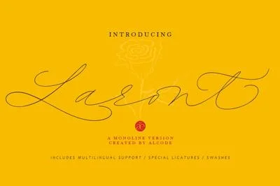 Laront Monoline Font