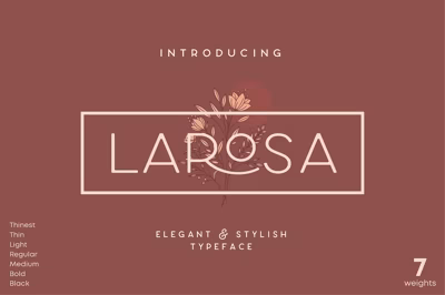 Larosa Sans Elegant Typeface Free Download