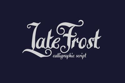 Late Frost font Free Download