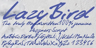 LazyBird Font