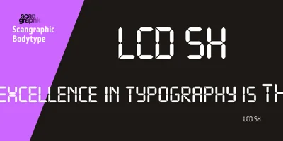 LCD SH Font