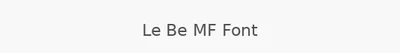 Le Be MF Font