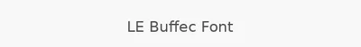 LE Buffec Font