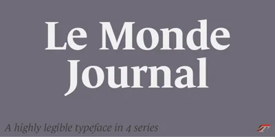 Le Monde Journal Std Font