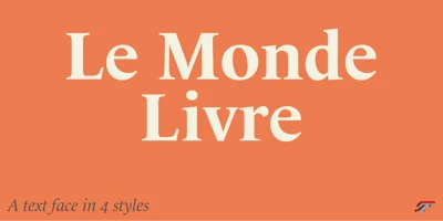 Le Monde Livre Std Font