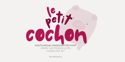 Le petit cochon Font