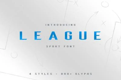 League Sport Typeface