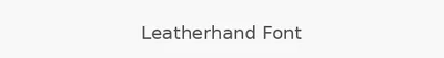 Leatherhand Font