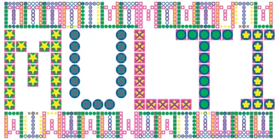 LED pixel Font
