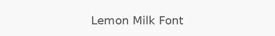 Lemon Milk Font
