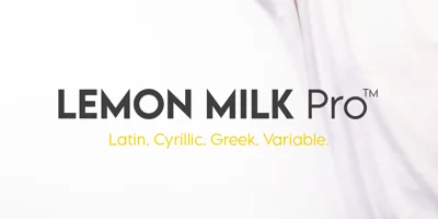 Lemon Milk Pro Font