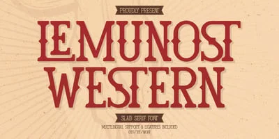 Lemunost Western Font