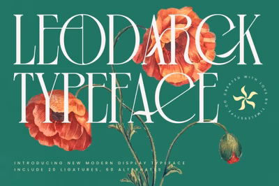Leodarck New Modern Display Typeface Free Download