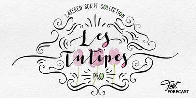 Les Tulipes Pro Font